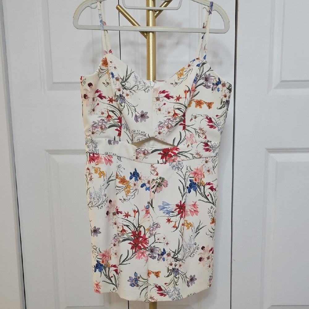 Floral Print Women's Romper